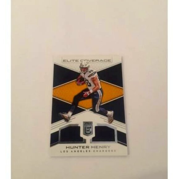 2017 Elite Coverage Game Worn Materials HUNTER HENRY LA Chargers #14 (045) - Picture 1 of 2
